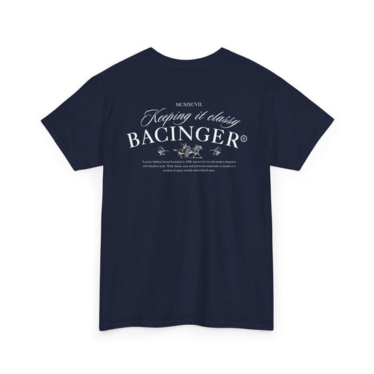 Bacinger Unisex Heavy Cotton Tee, Casual Streetwear, Everyday Comfort, Perfect for Gifting, Stylish Graphic Tee